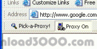 Pick-a-Proxy Toolbar screenshot